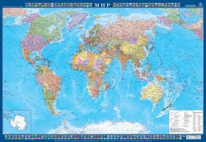 Политическая карта мира 1:22   151х105